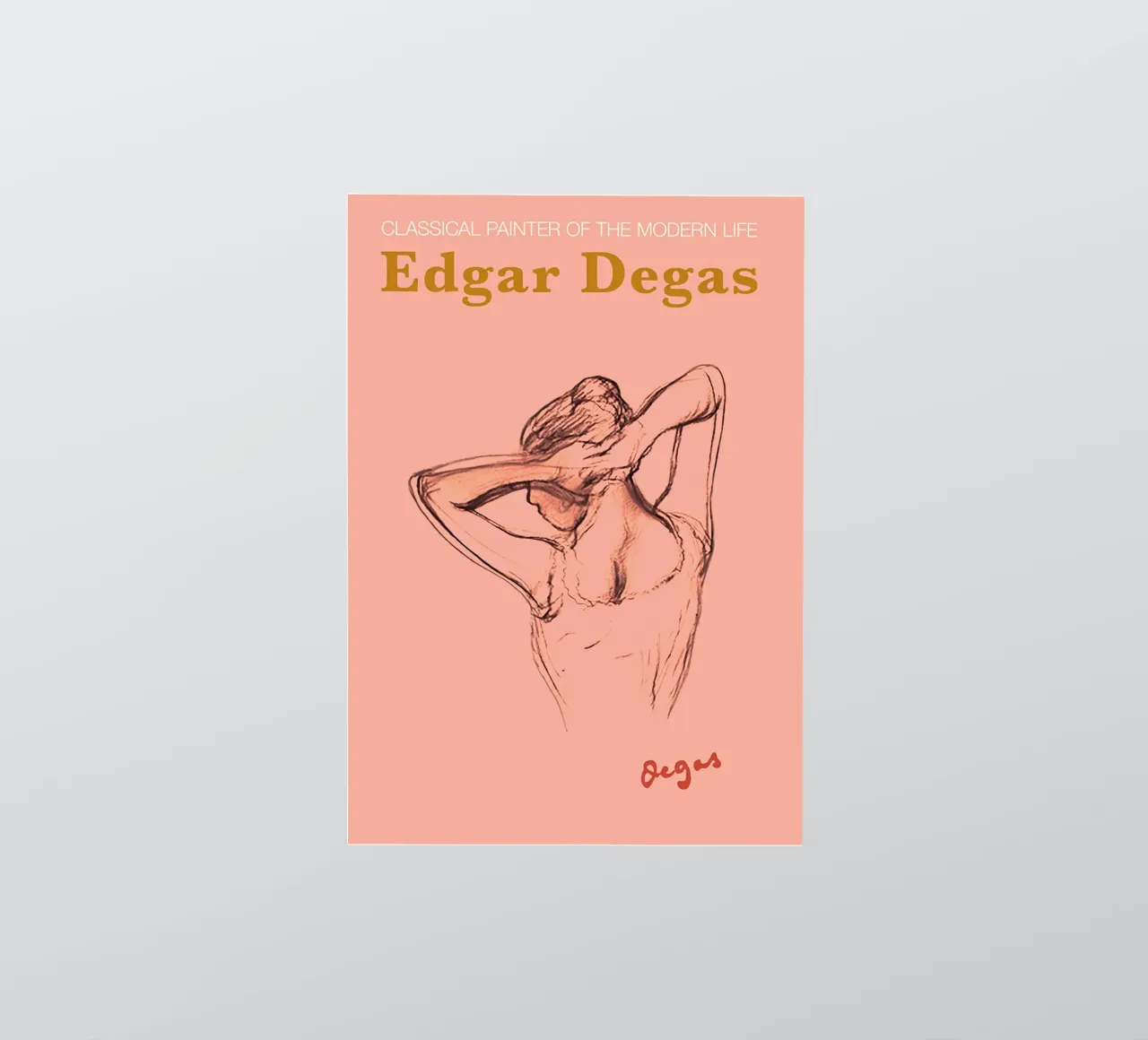 Edgar Degas Sceth Woman Poster sticker by Alfieson