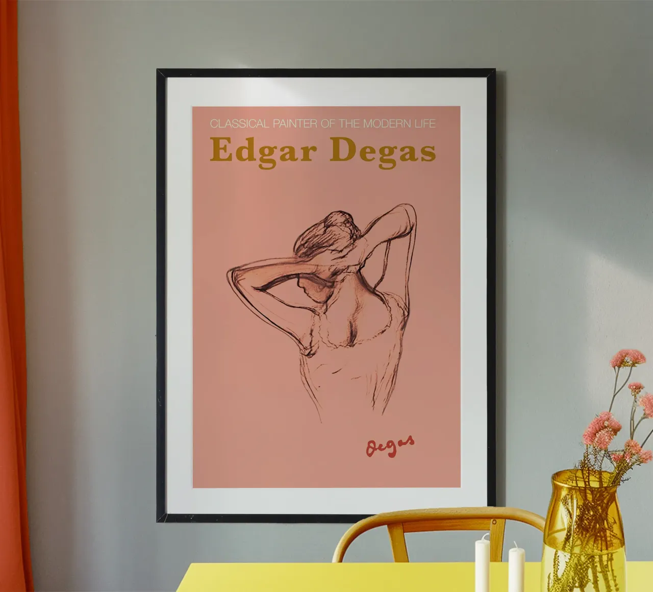 Edgar Degas Sceth Woman Poster hahnemühle by Alfieson