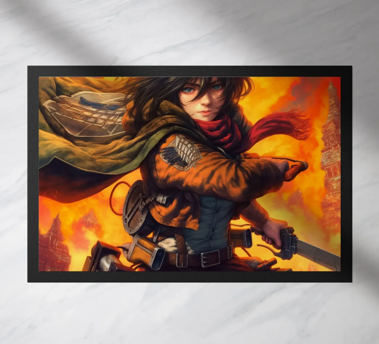 Mikasa Ackerman Attacco su Titano zerbino da Fleur de Lys