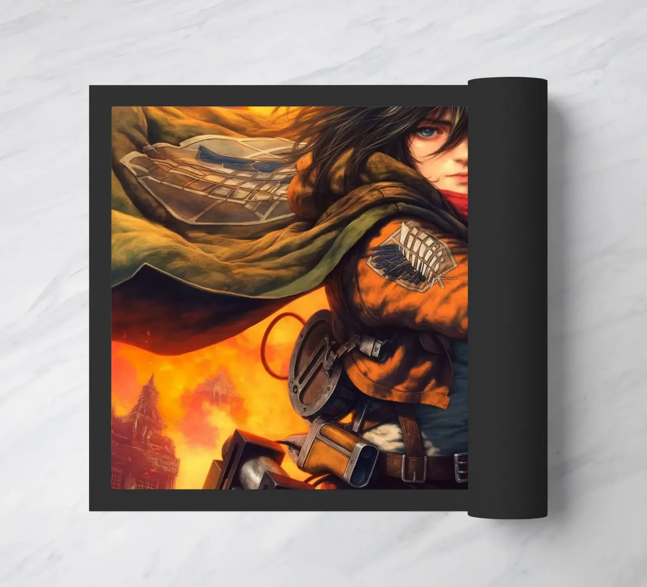 Mikasa Ackerman Attacco su Titano zerbino da Fleur de Lys