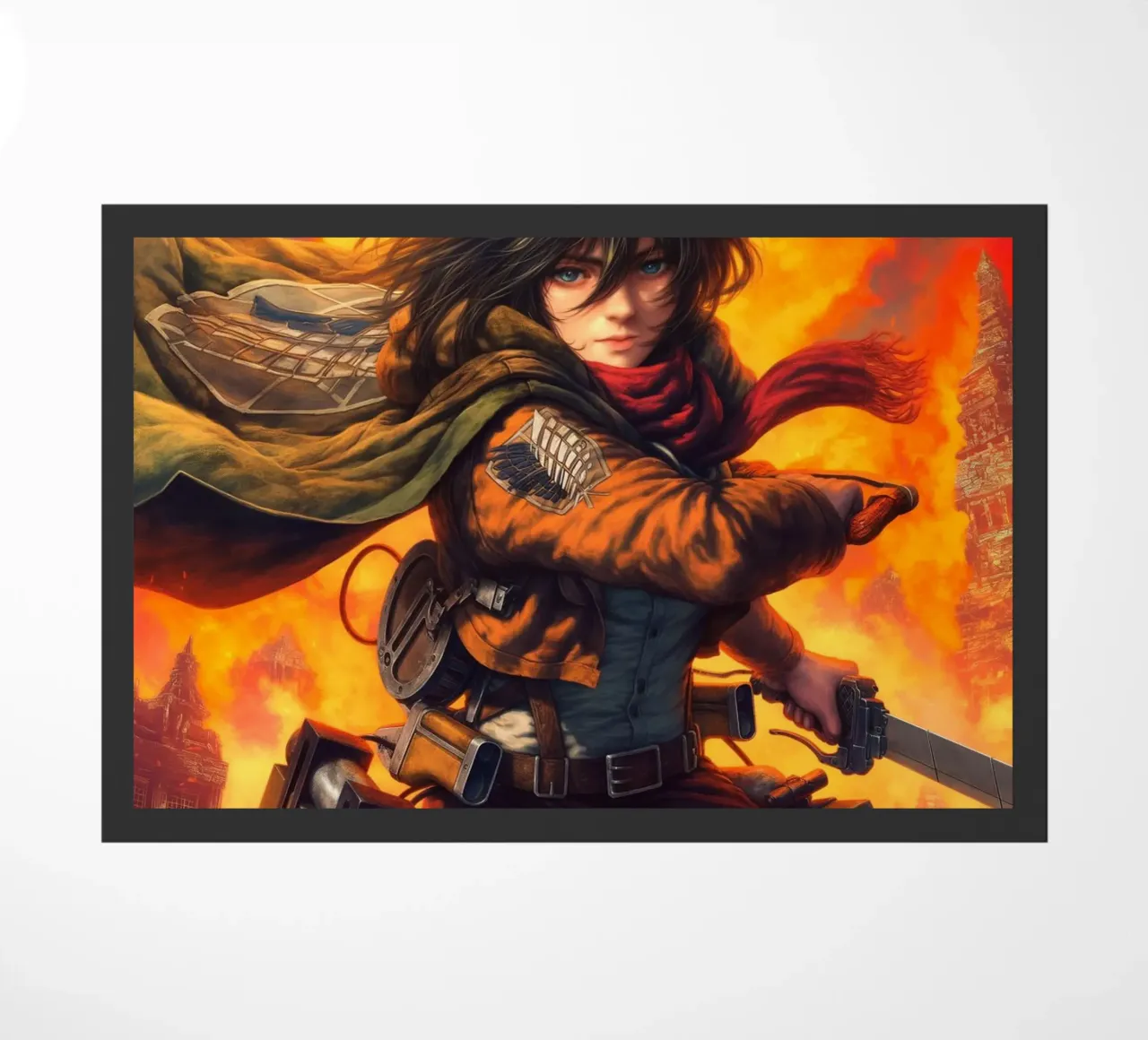 Mikasa Ackerman Attacco su Titano zerbino da Fleur de Lys