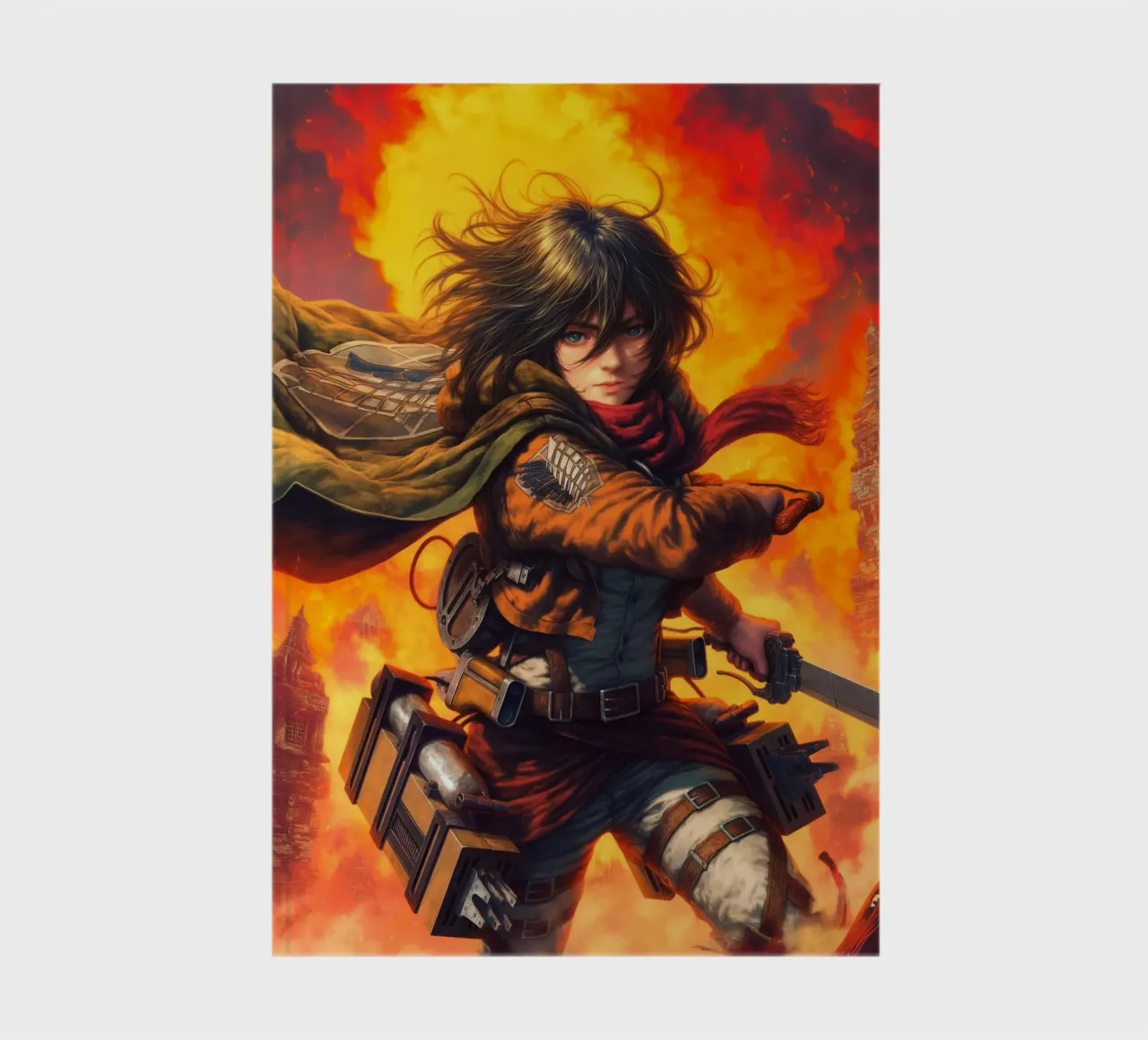 Mikasa Ackerman Attack on Titan notebook by Fleur de Lys