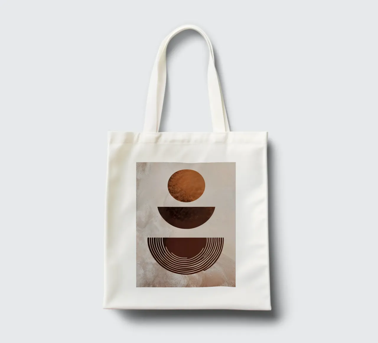 cerchi semicerchi modelli forme geometriche linee terra a borsa in juta da Gloria A Kifyuk
