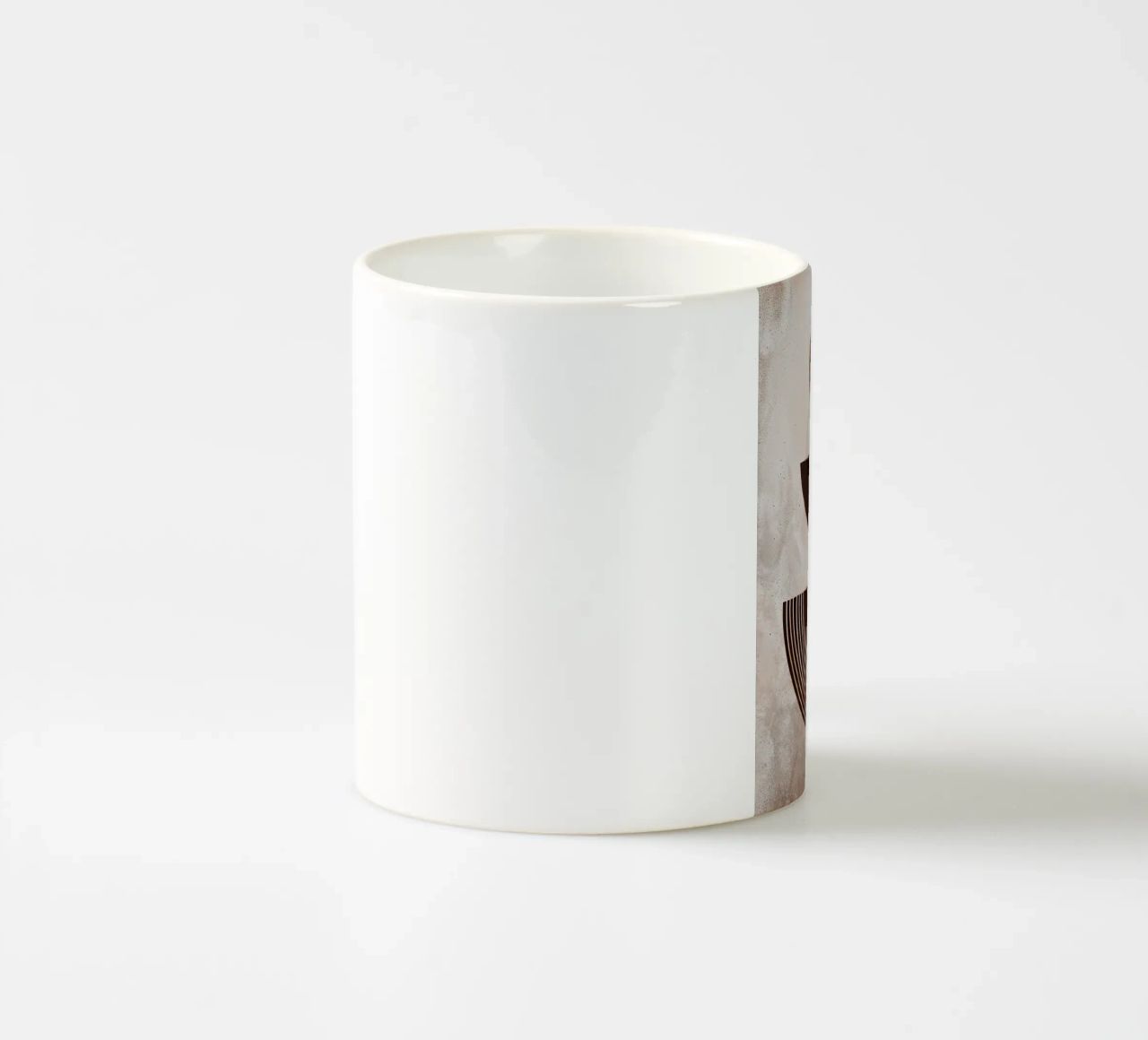 cerchi semicerchi modelli forme geometriche linee terra a tazza in ceramica da Gloria A Kifyuk
