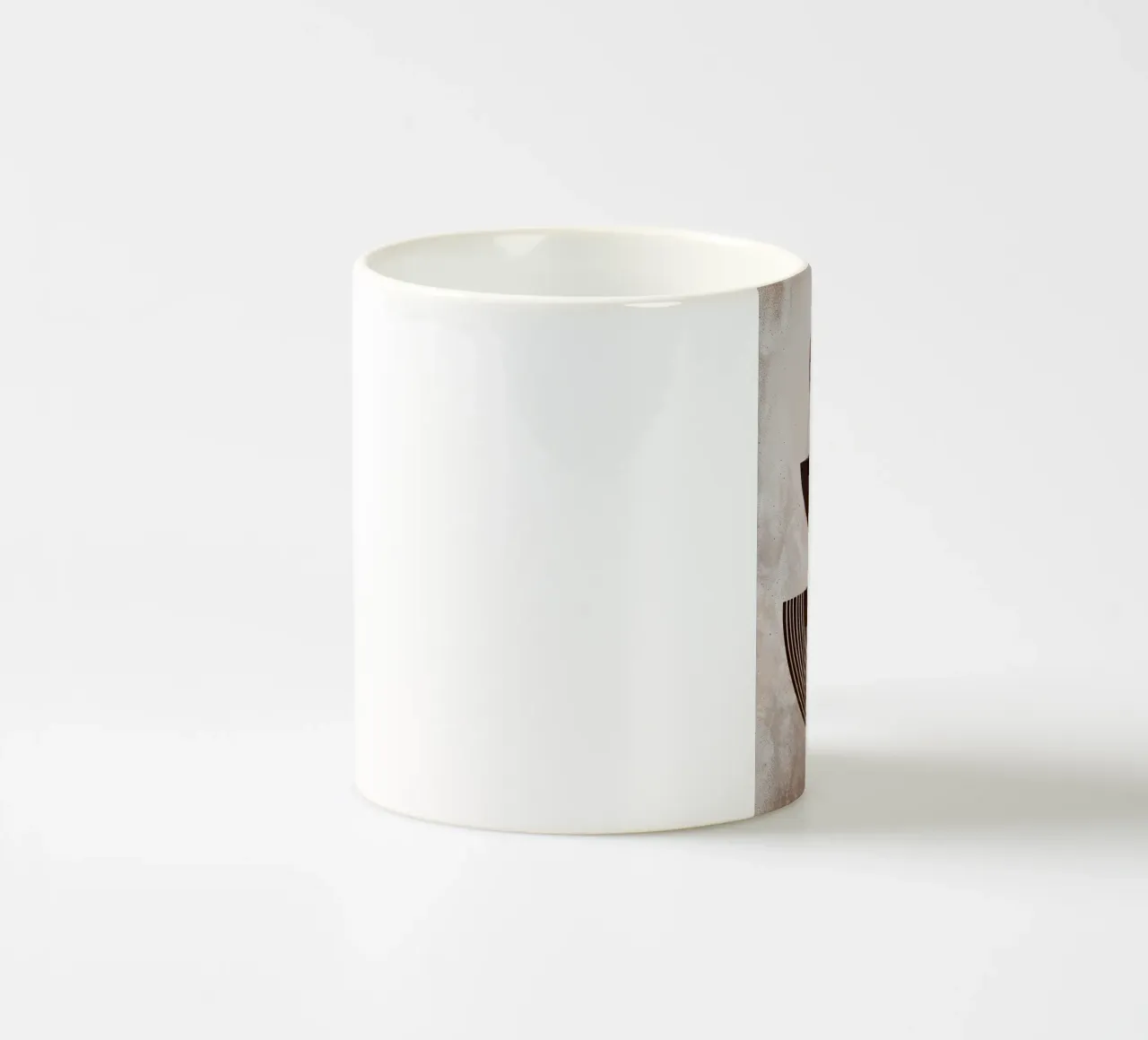 Kreise Halbkreise Muster geometrische Formen Linien Erde zu Keramik Tasse von Gloria A Kifyuk