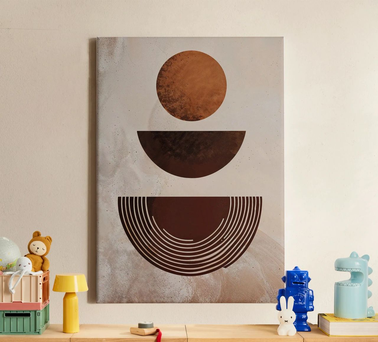 circles semicircles patterns geometric shapes lines earth to canvas by Gloria A Kifyuk