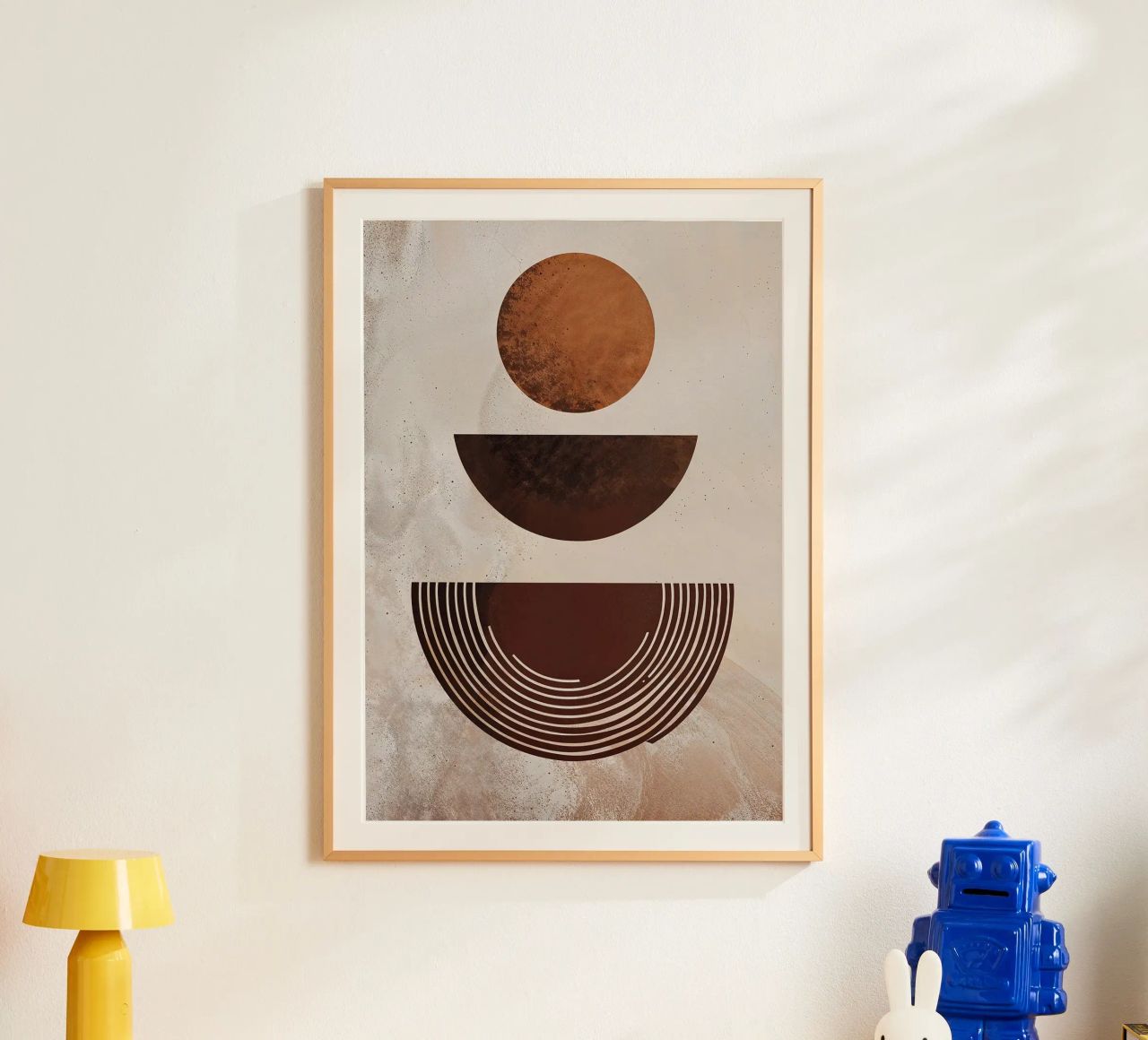 cerchi semicerchi modelli forme geometriche linee terra a carta hahnemühle da Gloria A Kifyuk