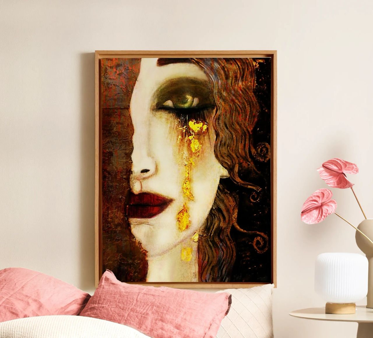 Golden Tears Freya’s Tears of Gold Anne Marie Zimmerman Leinwand von Super Art
