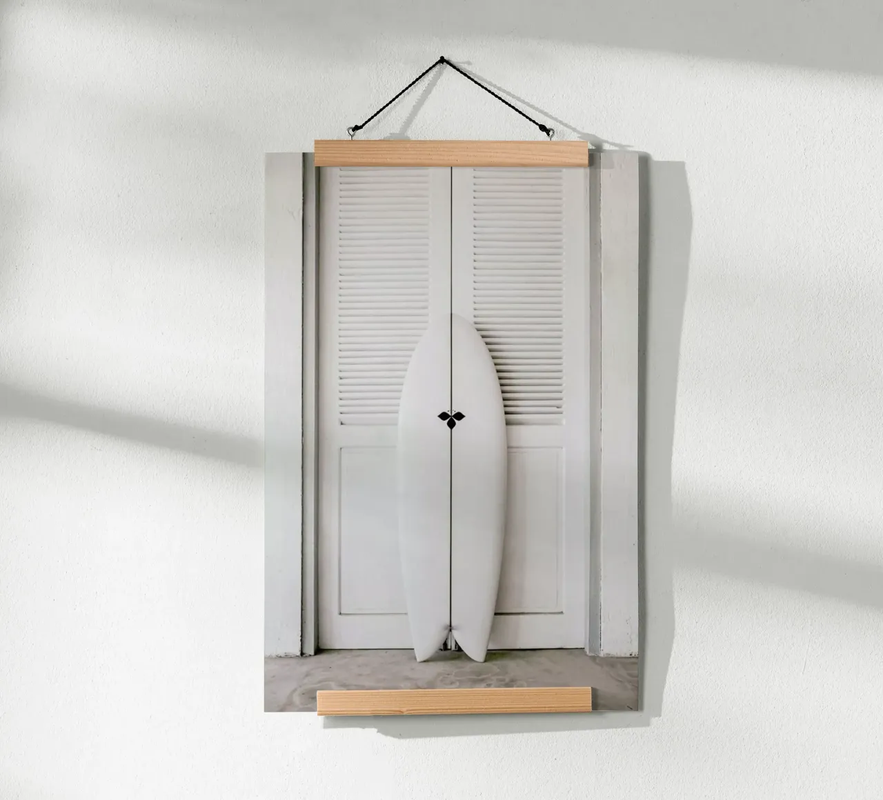 Surf Symmetrie poster con telaio in alluminio da Chris Abatzis