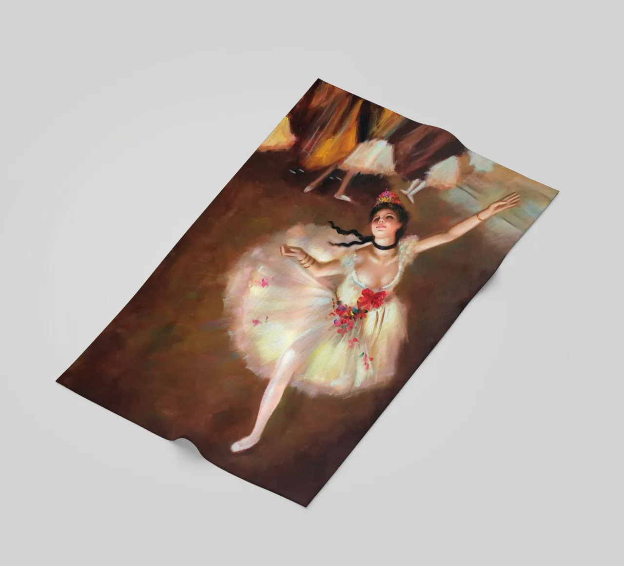 Edgar Degas Ballerina di stelle telo mare da Alfieson