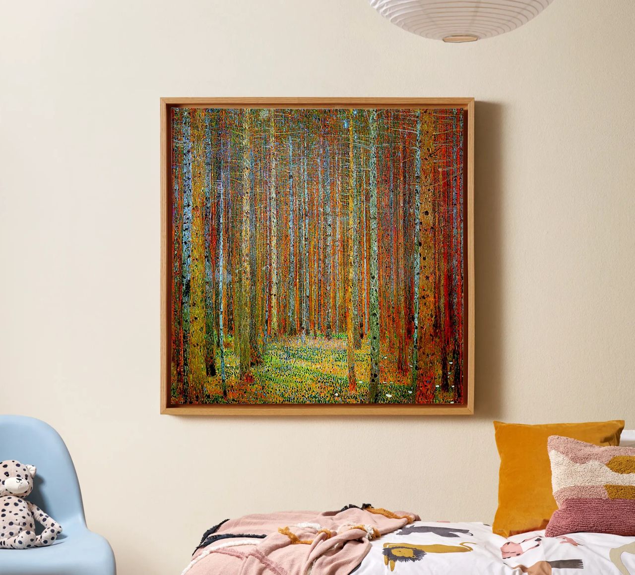 TANNEWALD: Gustav Klimt Landscape Painting Leinwand von Super Art