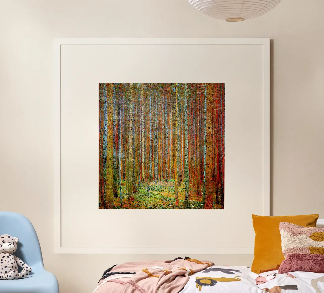 TANNEWALD: Gustav Klimt Landscape Painting poster con telaio in alluminio da Super Art
