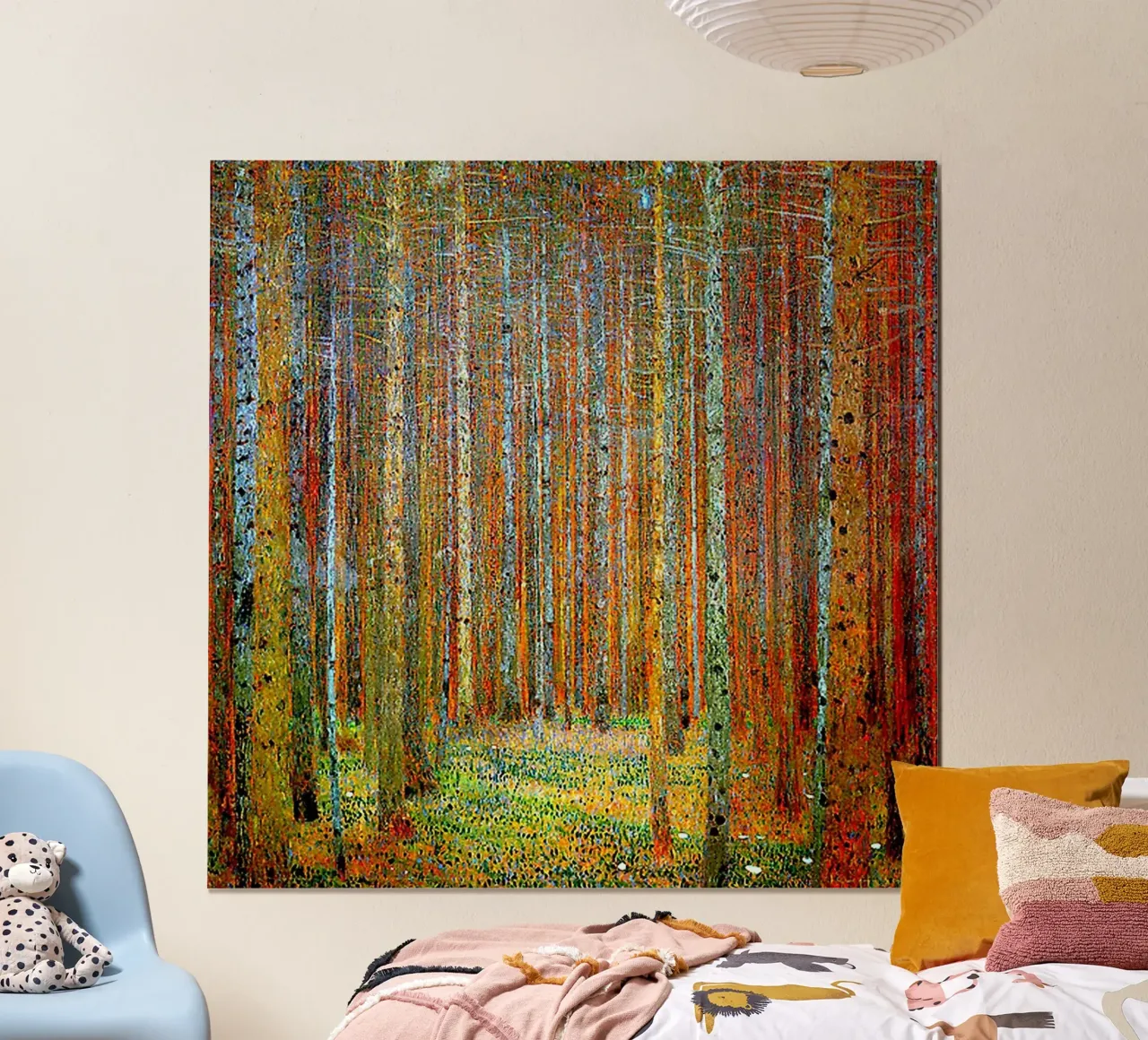 TANNEWALD: Gustav Klimt Landscape Painting poster con telaio in alluminio da Super Art