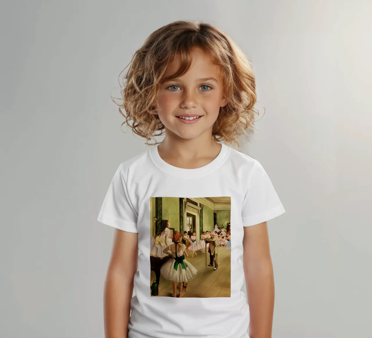 Degas - The Dance Class kids t-shirt by Alfieson