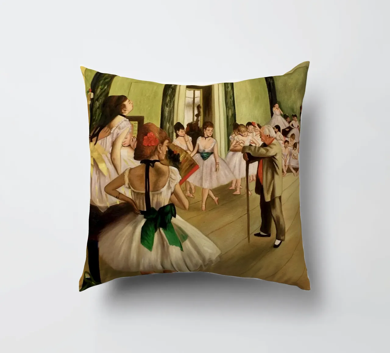 Degas - La classe di danza cuscino da Alfieson