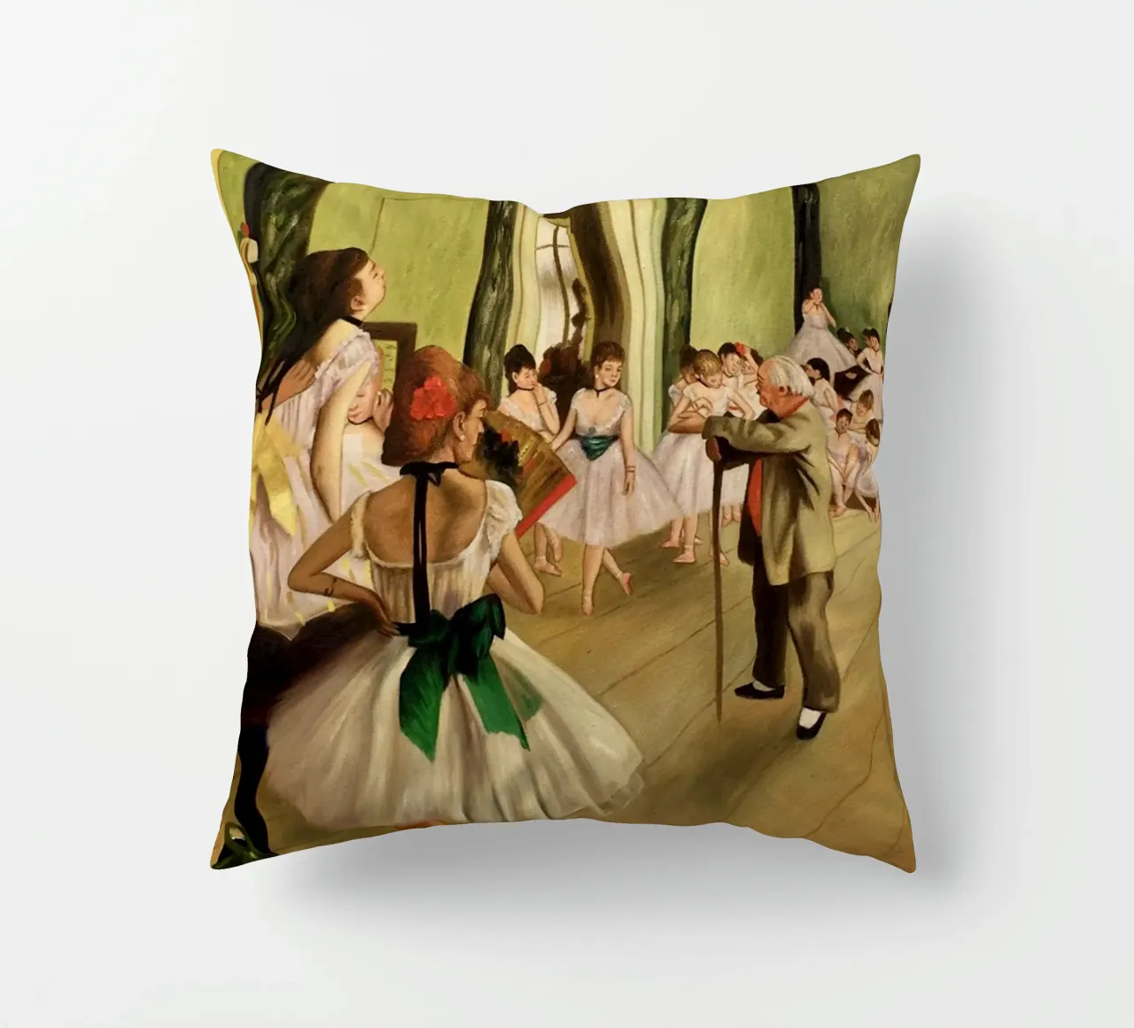 Degas - La classe di danza cuscino da Alfieson