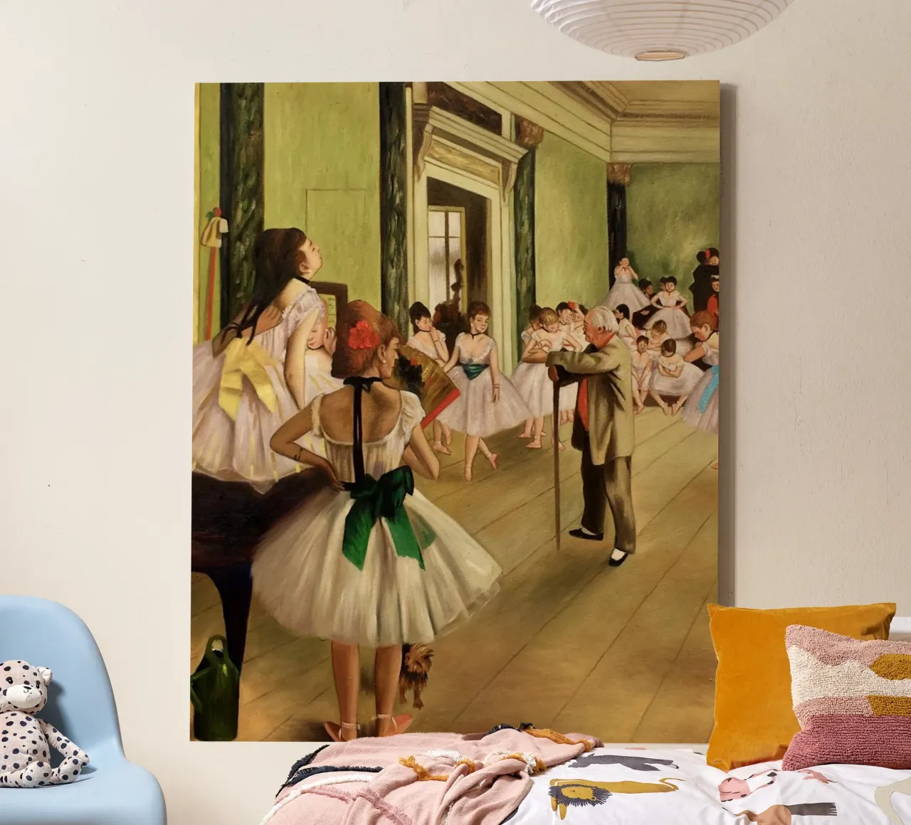 Degas - De dansles canvas van Alfieson