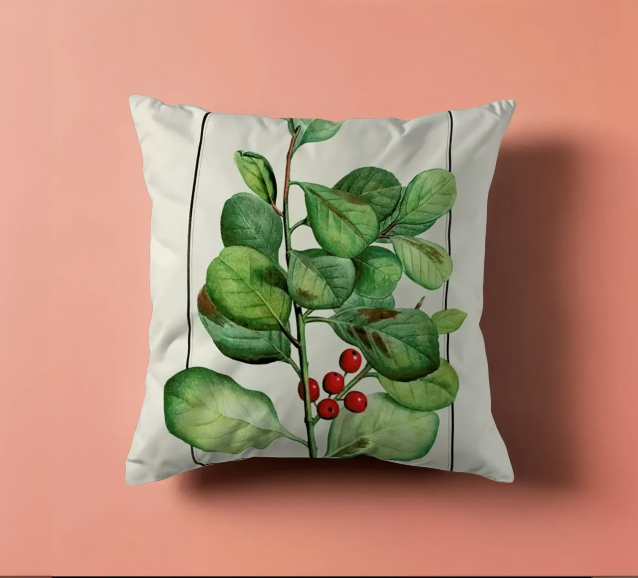 Pierre-Joseph Redouté - Lingonberries cuscino da Vintage by JUNIQE