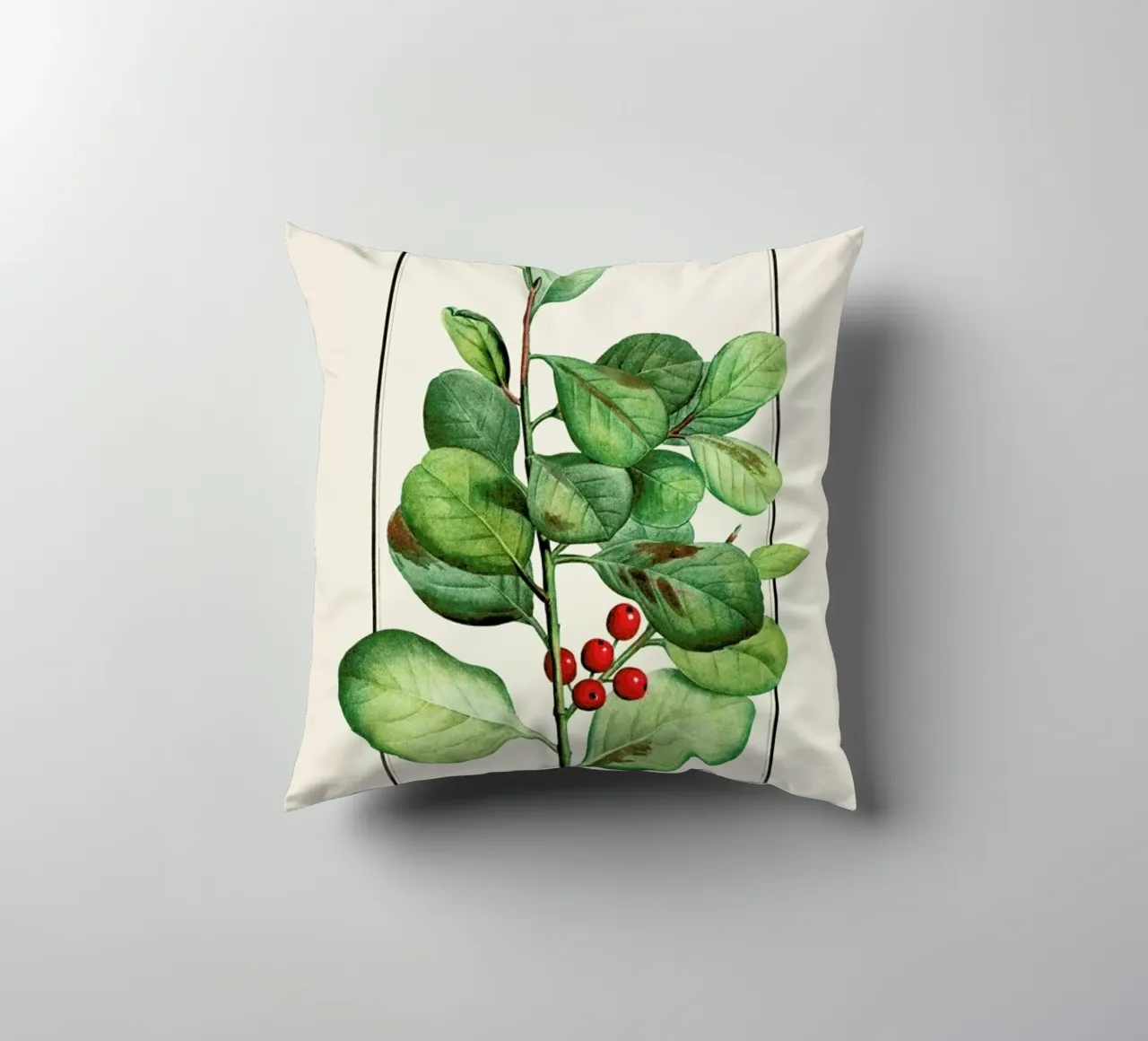 Pierre-Joseph Redouté - Lingonberries cuscino da Vintage by JUNIQE
