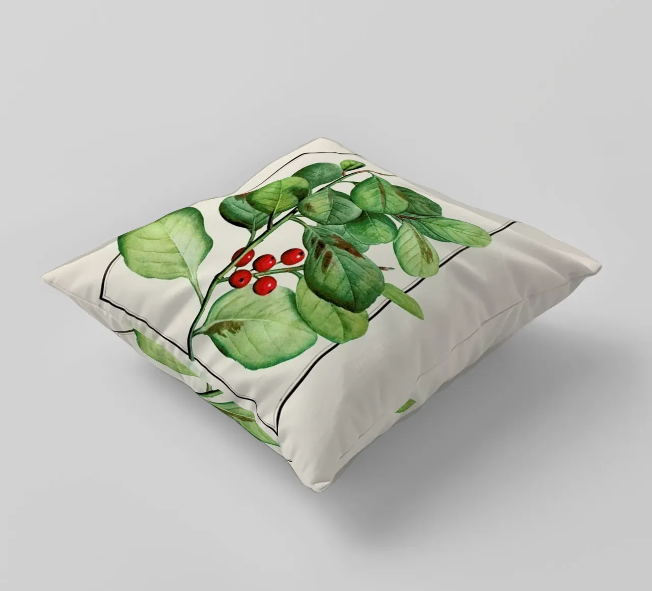 Pierre-Joseph Redouté - Lingonberries cuscino da Vintage by JUNIQE