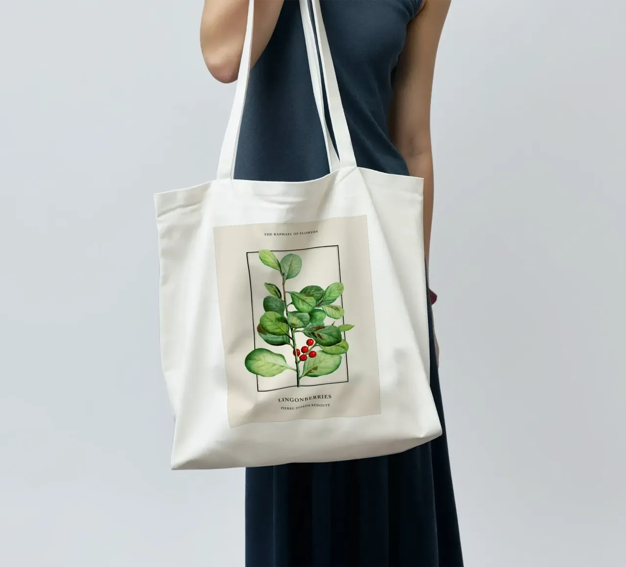 Pierre-Joseph Redouté - Lingonberries borsa in juta da Vintage by JUNIQE