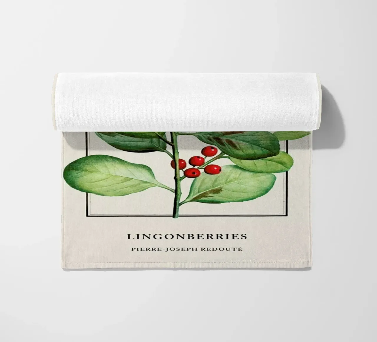 Pierre-Joseph Redouté - Lingonberries telo mare da Vintage by JUNIQE