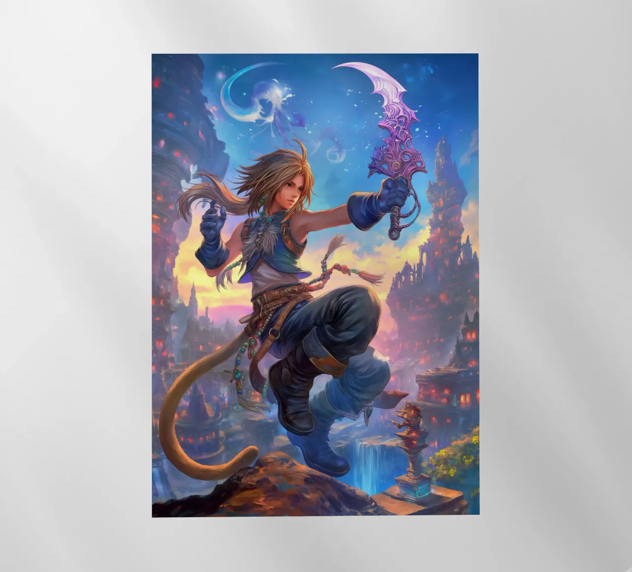 Zidane Tribale Final Fantasy IX pellicola backlit da Fleur de Lys
