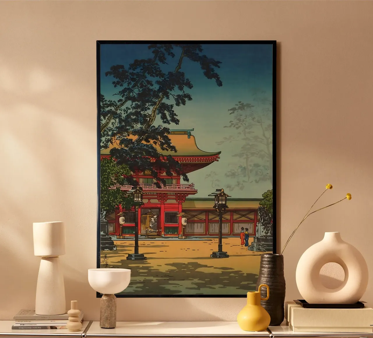 Hakozaki Hachimangu Temple (Hakozaki Hachimangu) 1938 carta hahnemühle da GoArt
