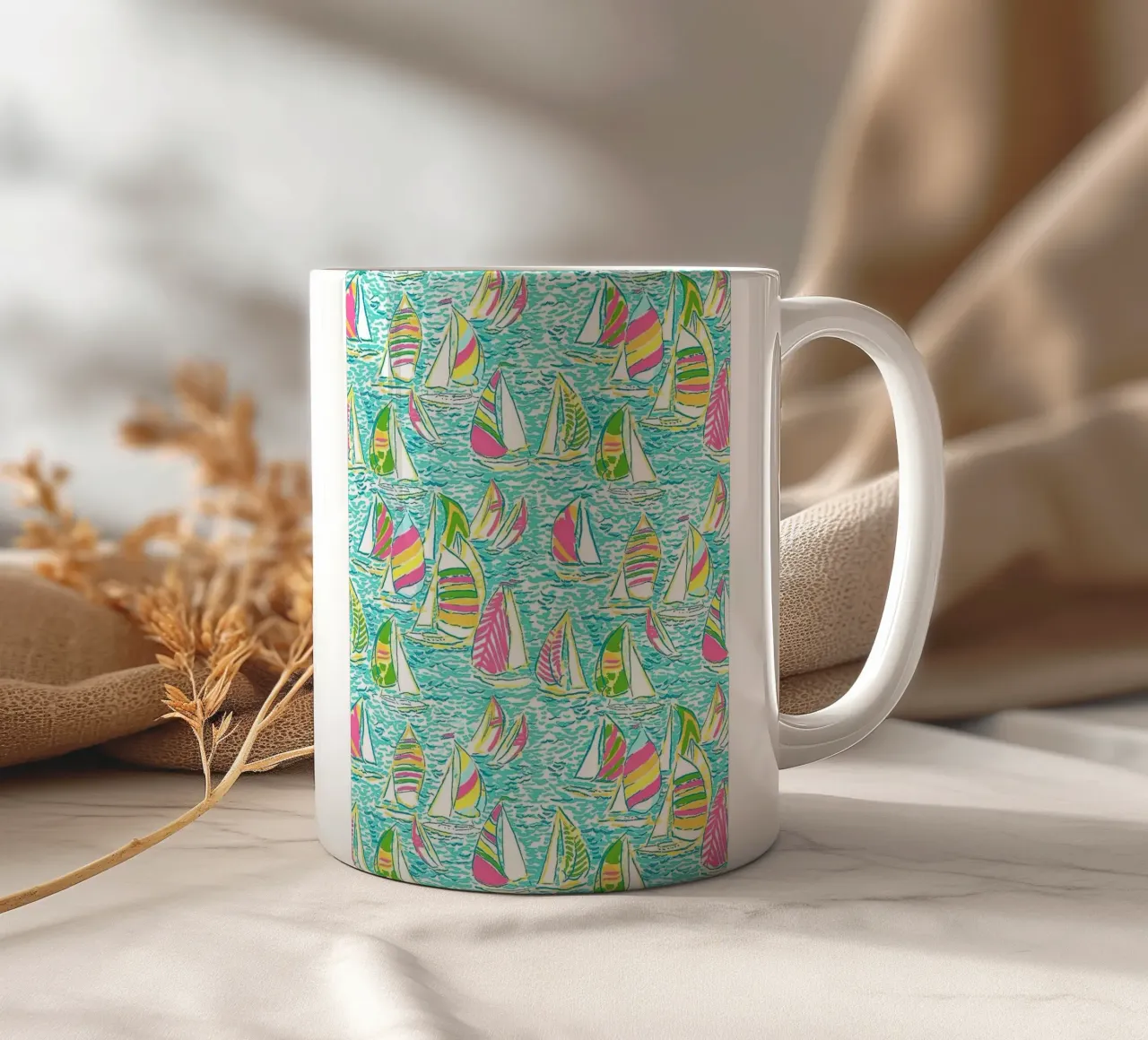 Lilly Pulitzer Boot keramische mok van Queenshop