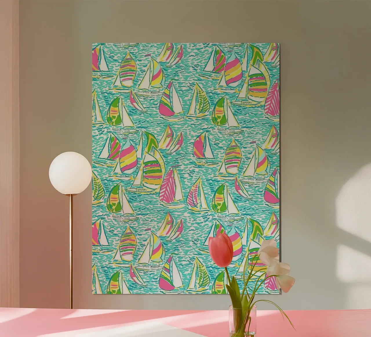 Barca Lilly Pulitzer poster da Queenshop
