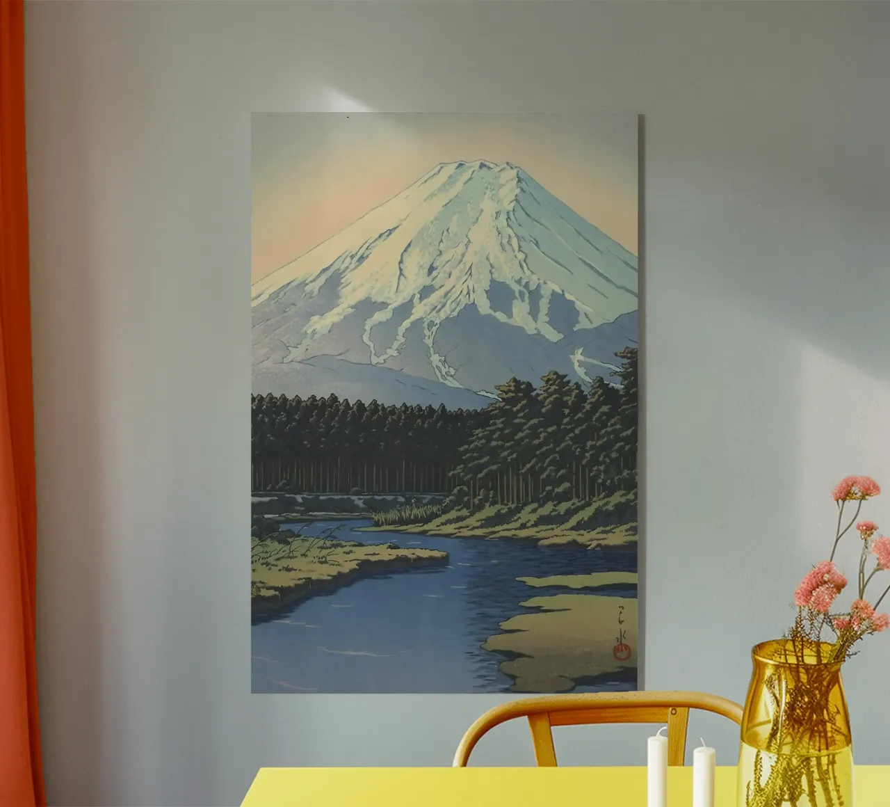 Oshino no Fuji San 1942 by Kawase Hasui plexiglass da GoArt