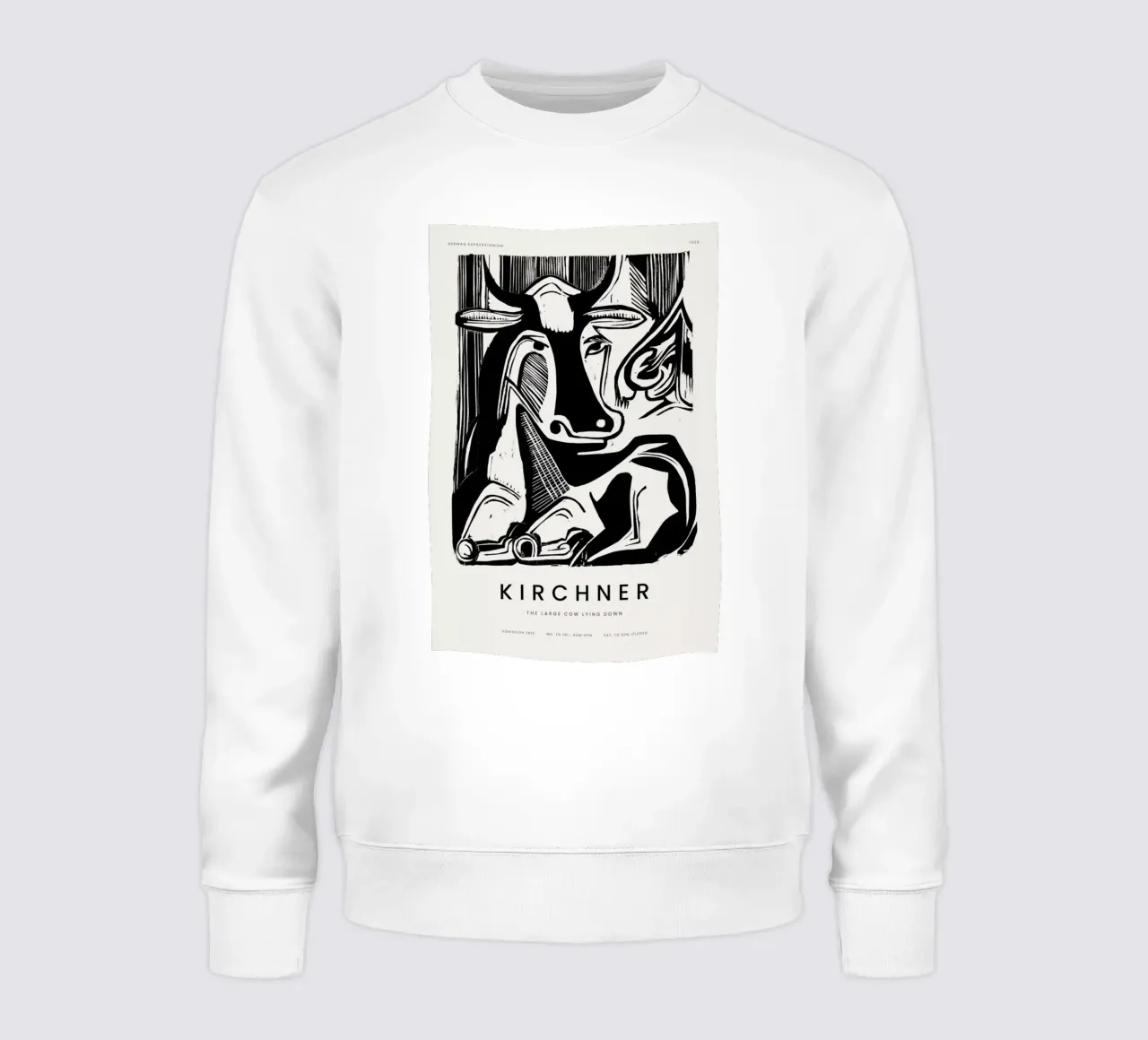 Kirchner - The Large Cow Lying Down felpa da Vintage by JUNIQE