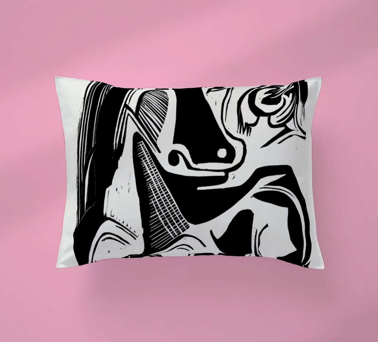 Kirchner - The Large Cow Lying Down cuscino da Vintage by JUNIQE