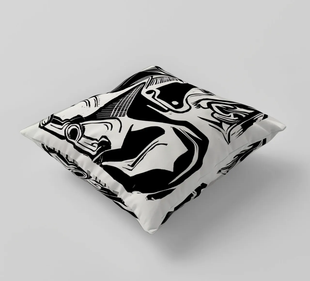 Kirchner - The Large Cow Lying Down cuscino da Vintage by JUNIQE