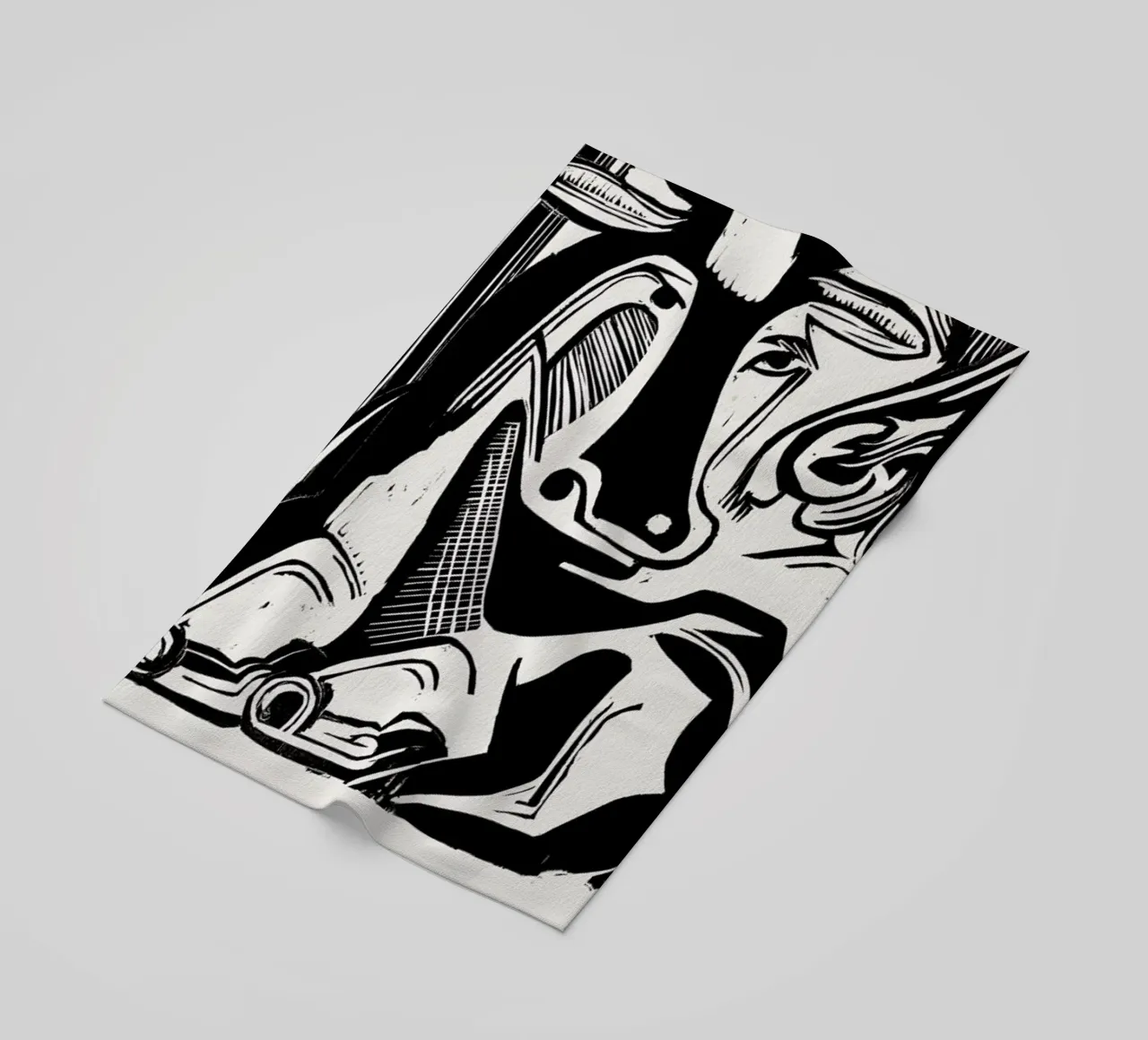 Kirchner - The Large Cow Lying Down telo mare da Vintage by JUNIQE