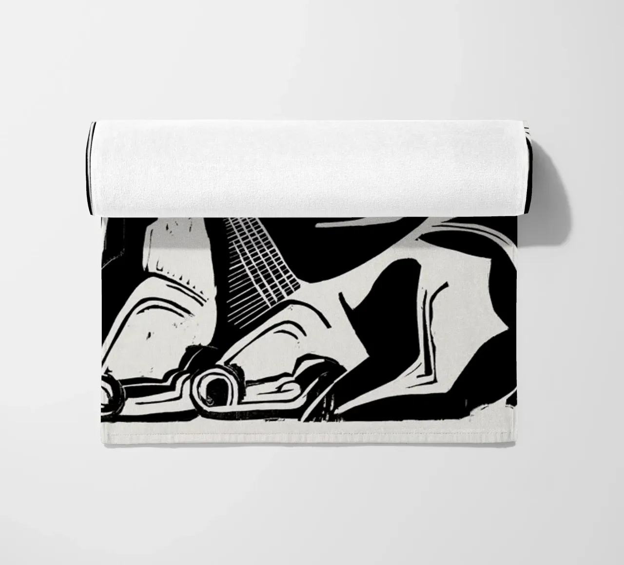 Kirchner - The Large Cow Lying Down telo mare da Vintage by JUNIQE