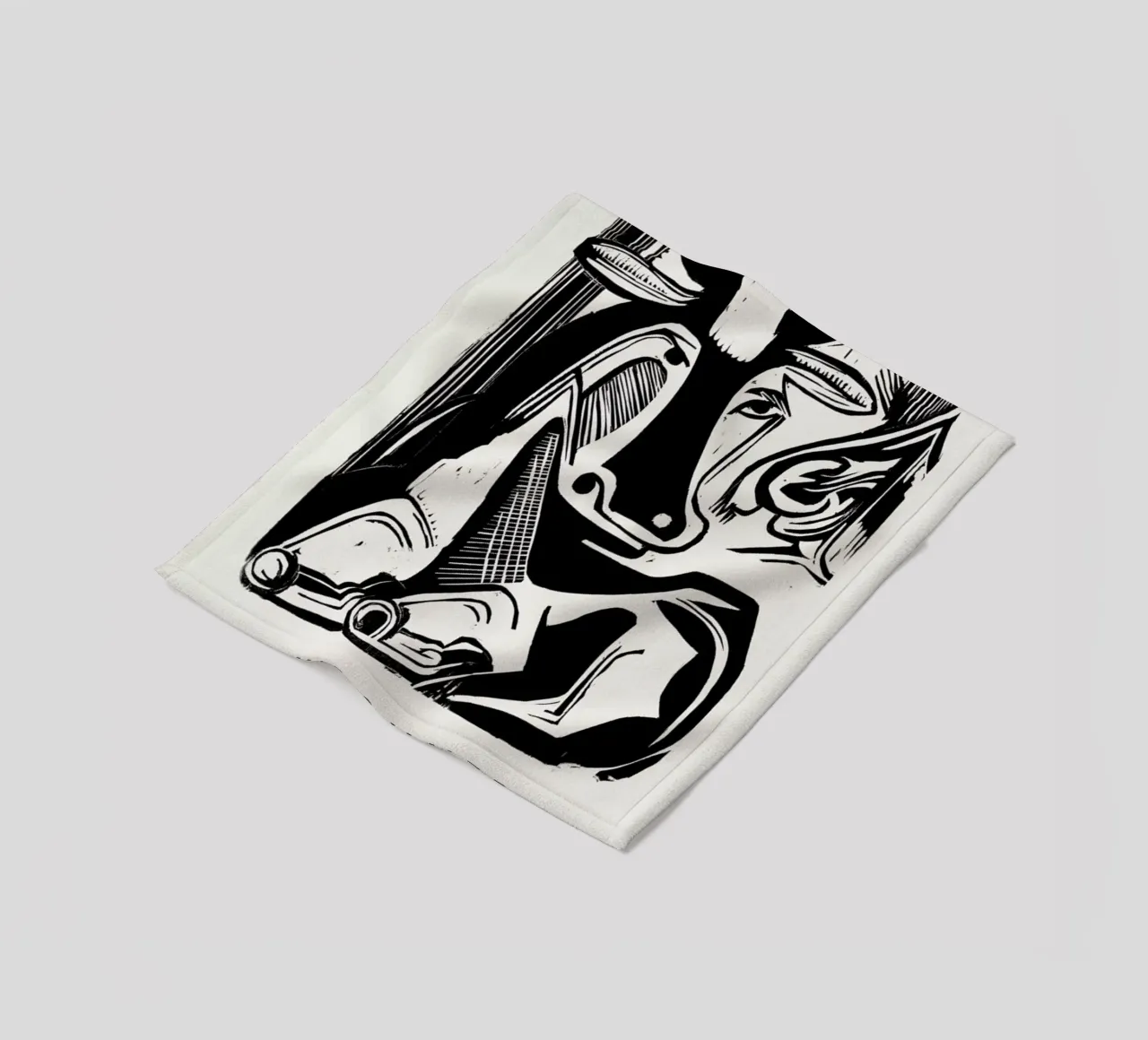 Kirchner - The Large Cow Lying Down coperta in pile da Vintage by JUNIQE