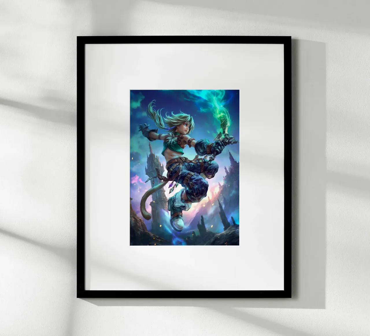 Zidane Tribale Final Fantasy IX poster con telaio in plastica da Fleur de Lys