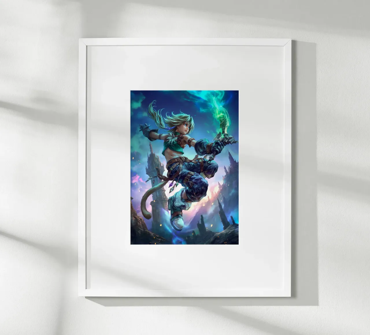 Zidane Tribale Final Fantasy IX poster con telaio in plastica da Fleur de Lys
