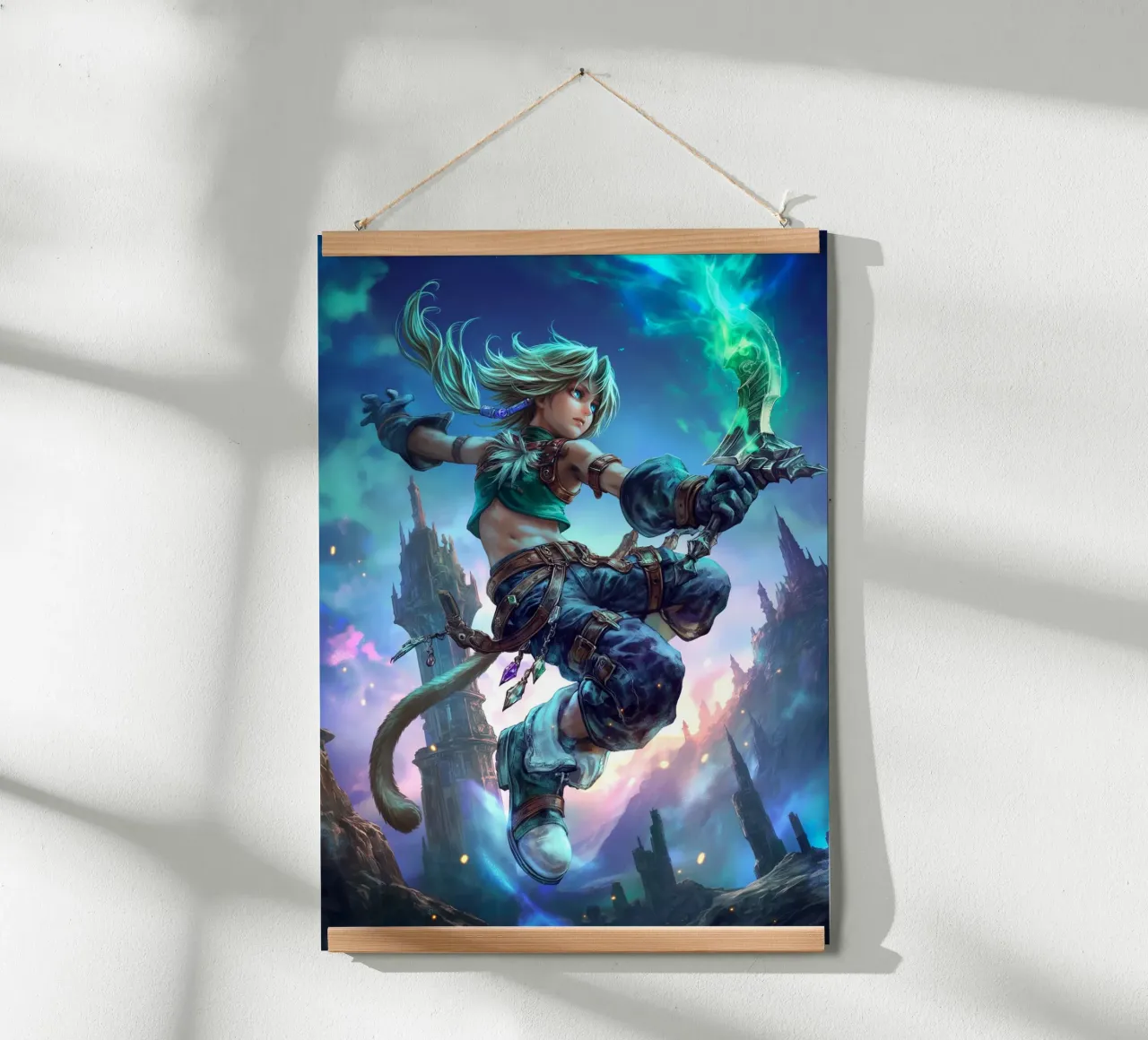 Zidane Tribale Final Fantasy IX poster con telaio in plastica da Fleur de Lys