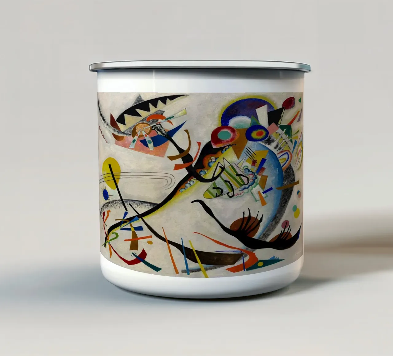 Wassily Kandinsky emaille mok van Maegan