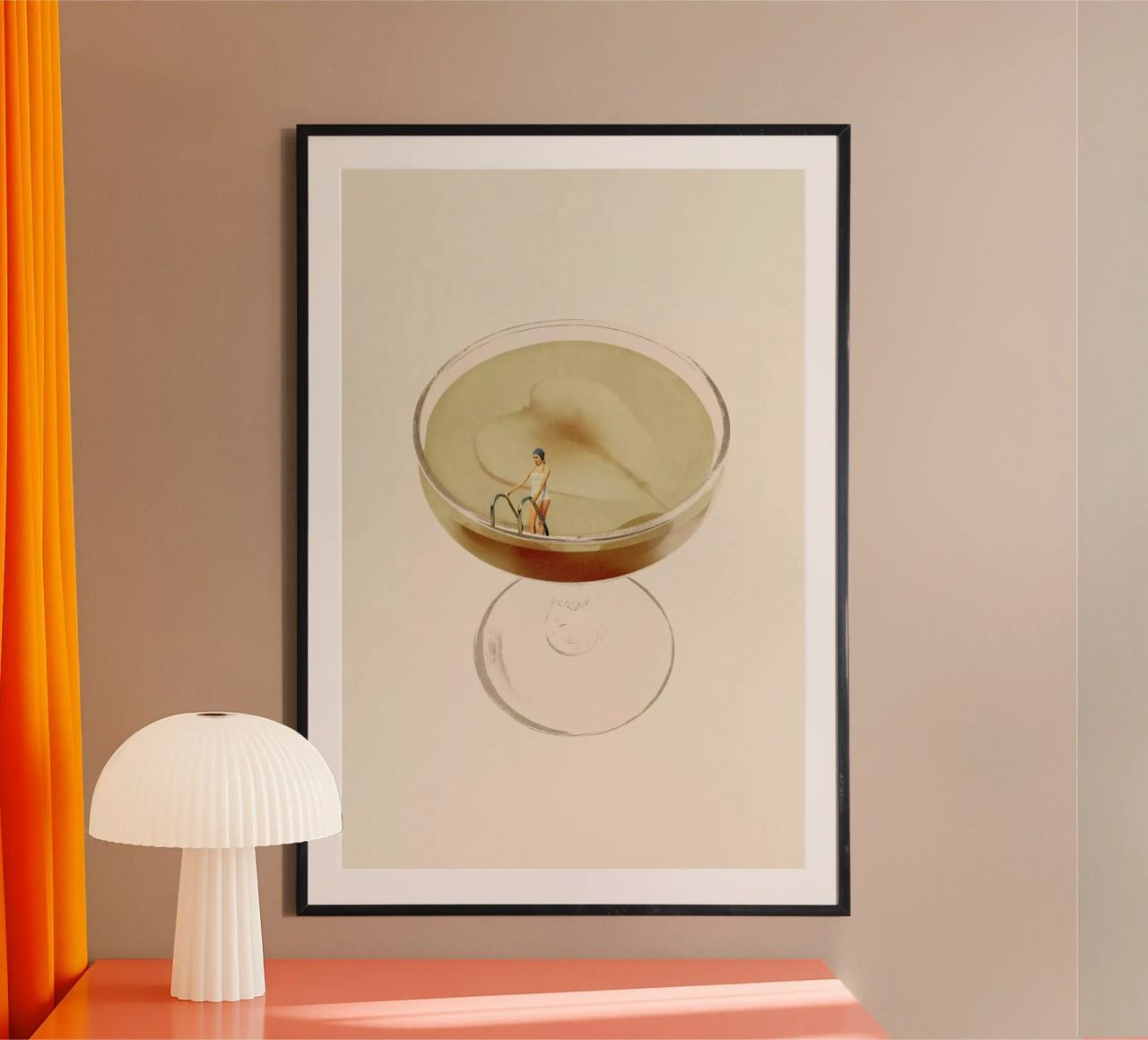 Holiday In A Glass 4 Poster von Maarten Léon