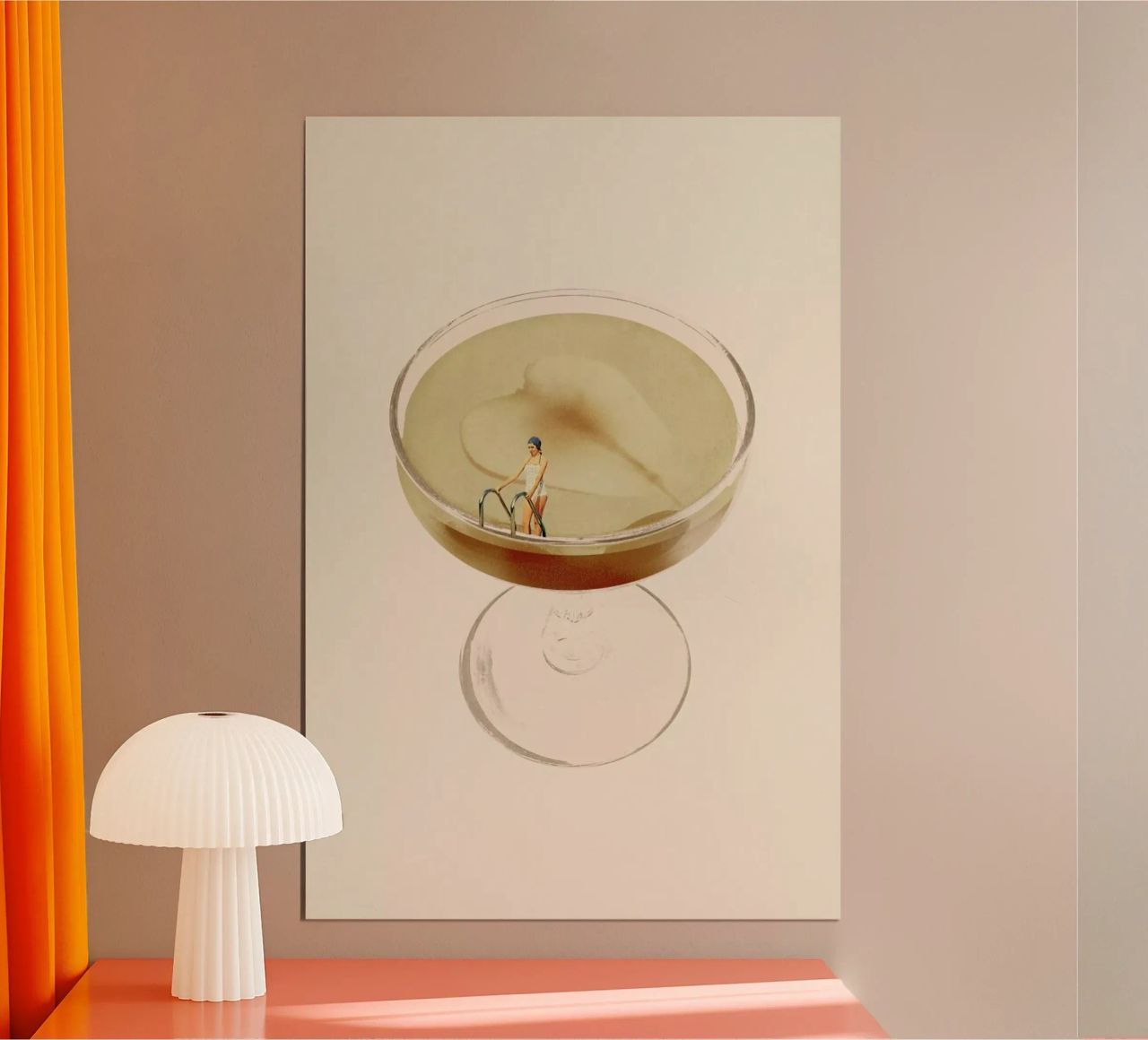 Holiday In A Glass 4 Poster von Maarten Léon