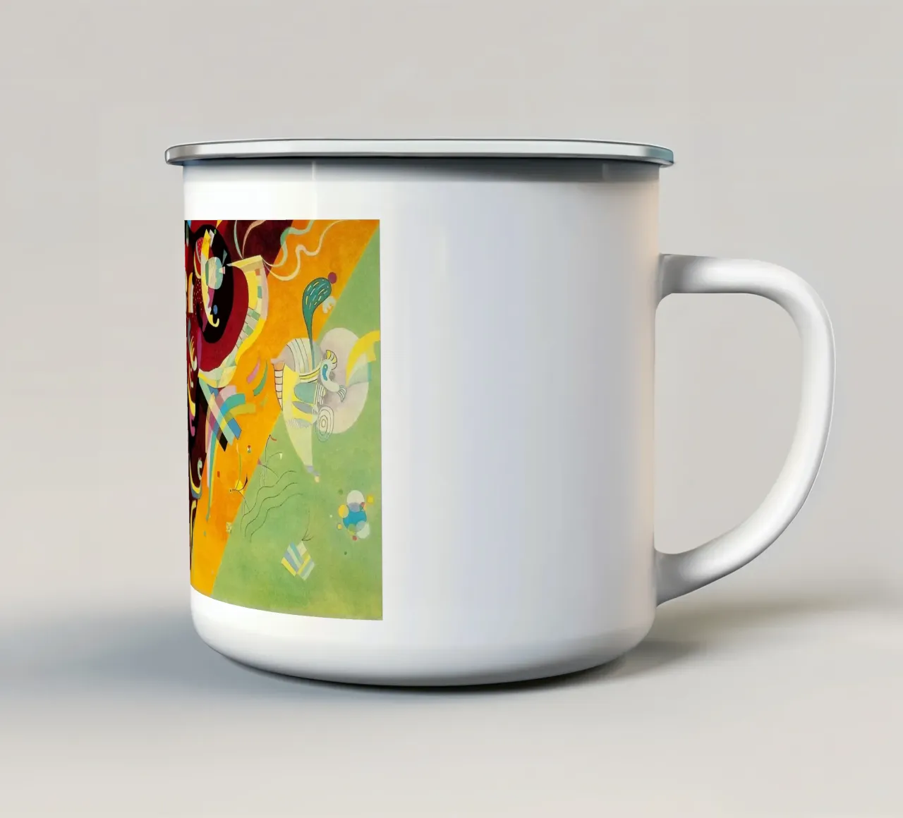Wassily Kandinsky tazza in smalto da Maegan