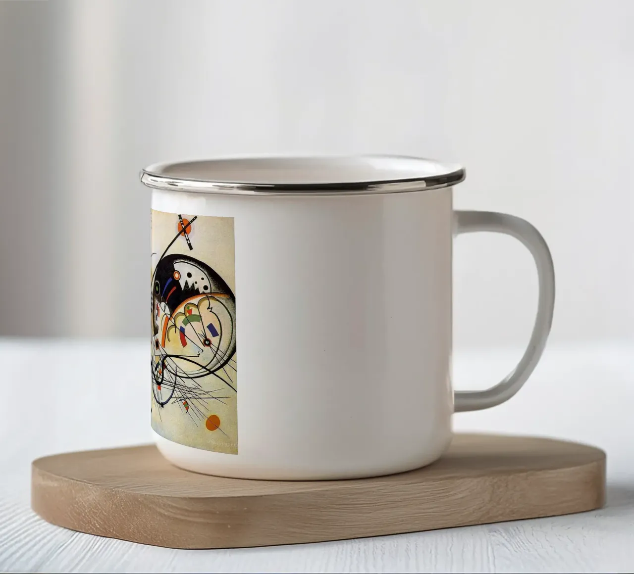 Wassily Kandinsky tazza in smalto da Maegan