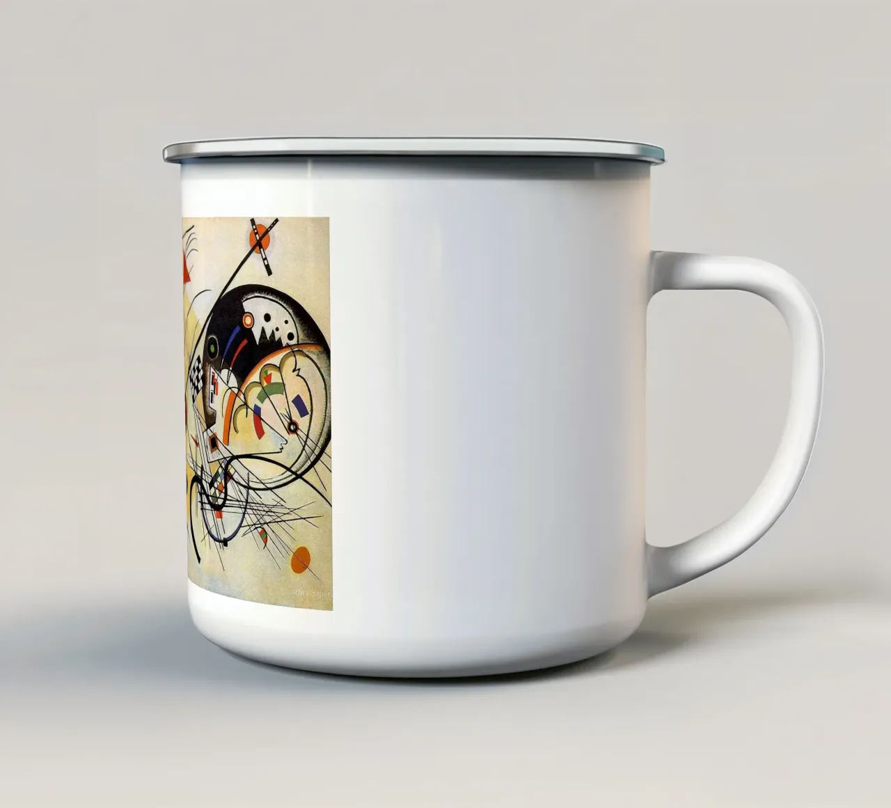 Wassily Kandinsky tazza in smalto da Maegan