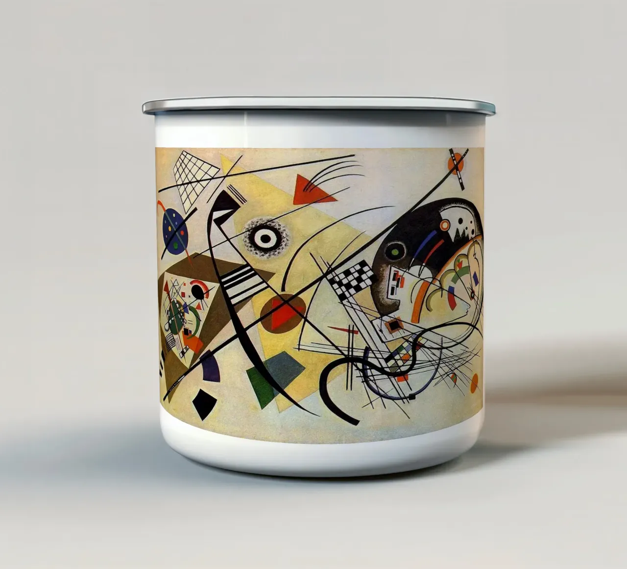 Wassily Kandinsky tazza in smalto da Maegan