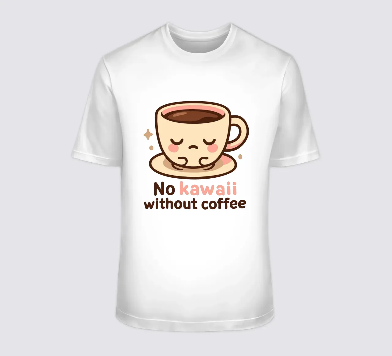 Non c'è Kawaii senza caffè - Tazza da caffè carina e assonnata t-shirt da artdesign1985