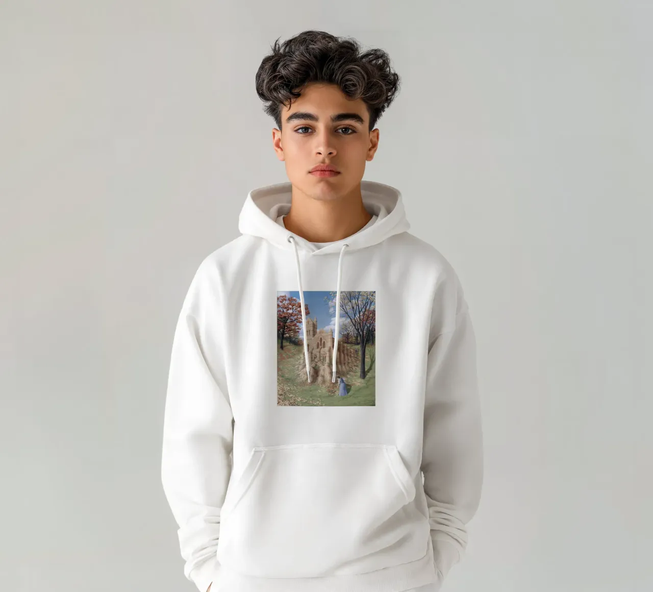 Rob Gonsalves Architettura d'autunno felpa con cappuccio da Spencer Farrell2