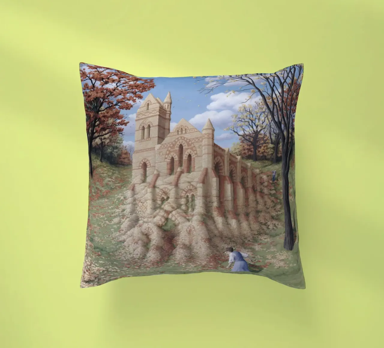 Rob Gonsalves Architettura d'autunno cuscino da Spencer Farrell2